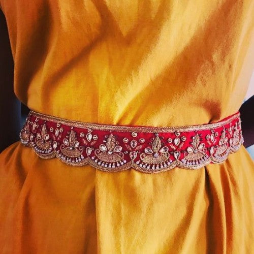 Bridal Saree Belt Velvet - Prime Wholesale