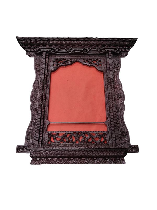 Wooden Photo Frame, Traditional Newari Handcrafted Frame "25