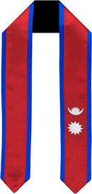 Nepal Flag Graduation Sash/Stole