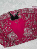 MOST PICKED GEORGETTE EMBROIDERY SEQUENCE WORK KID’S GOWN WITH DUPATTA RANI