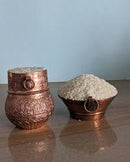 Nepali Copper Pathi | Traditional Measuring Vessel from Nepal