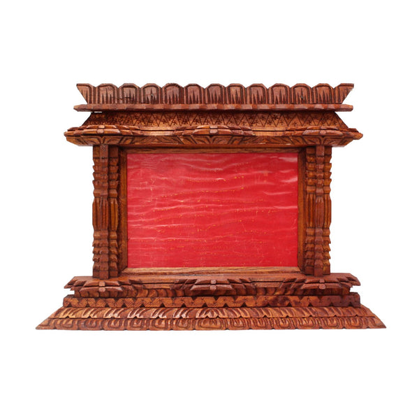 Nepali Handicraft Wooden Carving Frame Medium