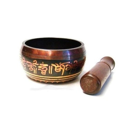 Artncraft Tibetan Singing Bowls with Striker, 4.5" Wide