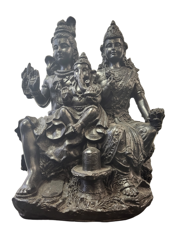 Shiva, Parvati and Ganesha Statue "13