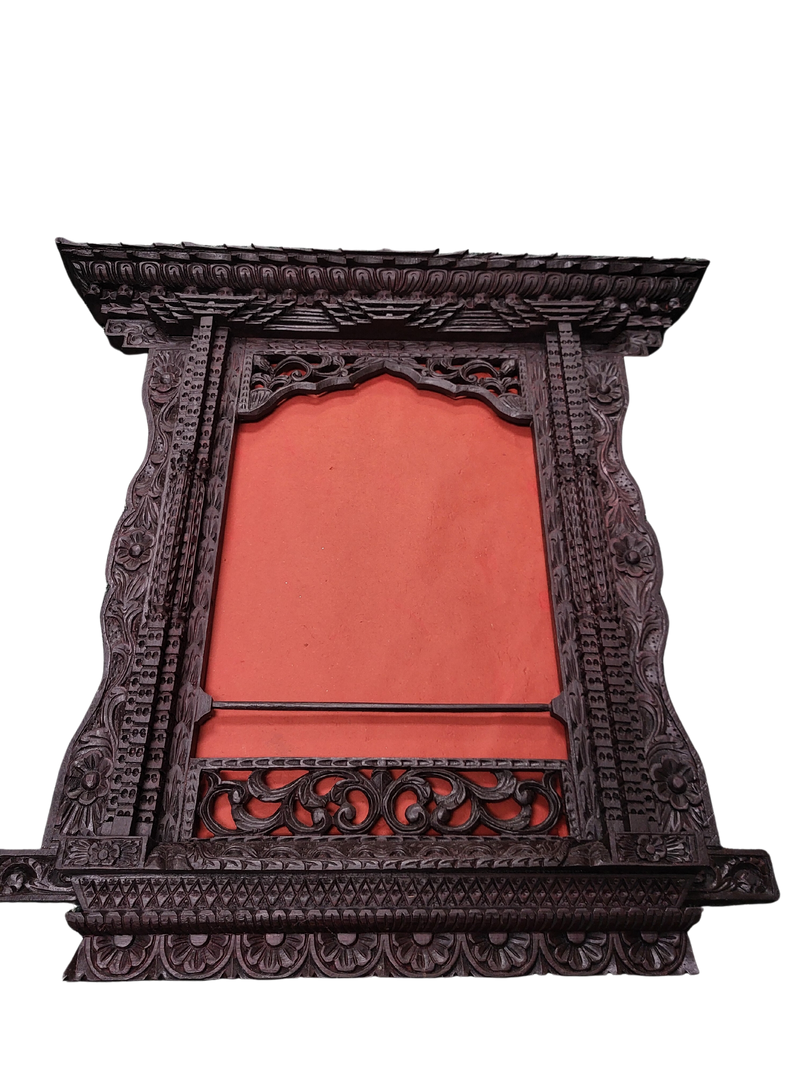 Wooden Photo Frame, Traditional Newari Handcrafted Frame "25
